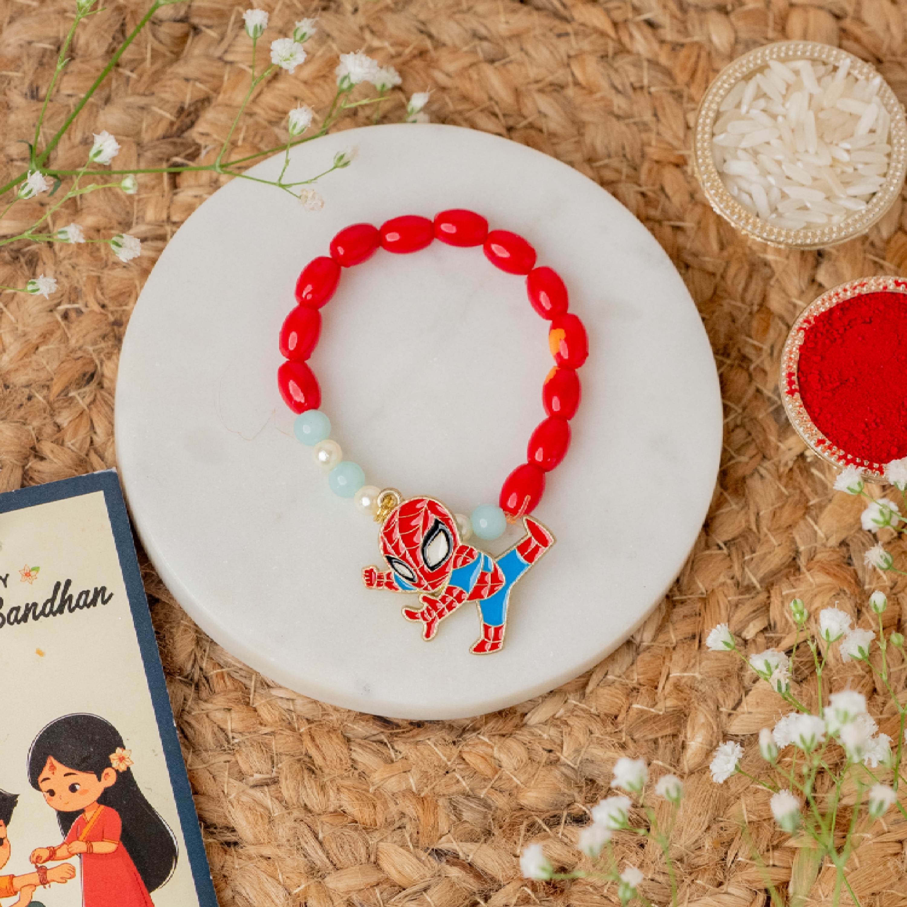 Spiderman Rakhi & Rocher Spiderman Rakhi & Rocher