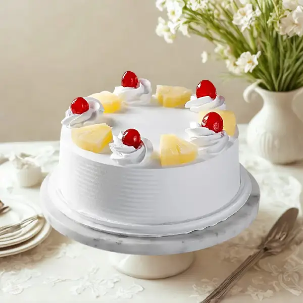 Rich Pineapple Cake Eggless Mini