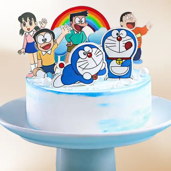 Rainbows Doraemon Cake