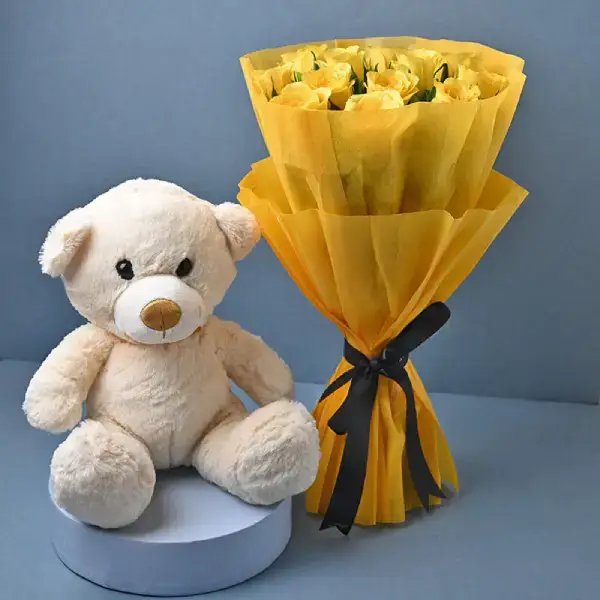 Yellow Radiance & Snuggle Friend