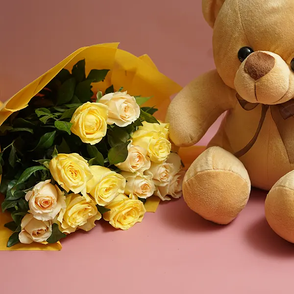 Yellow Radiance & Snuggle Friend