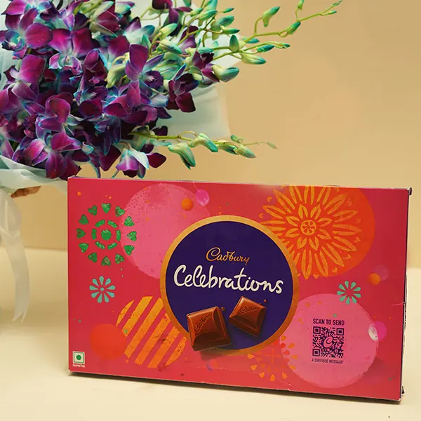 Gorgeous Orchids with Cadbury Celebrations