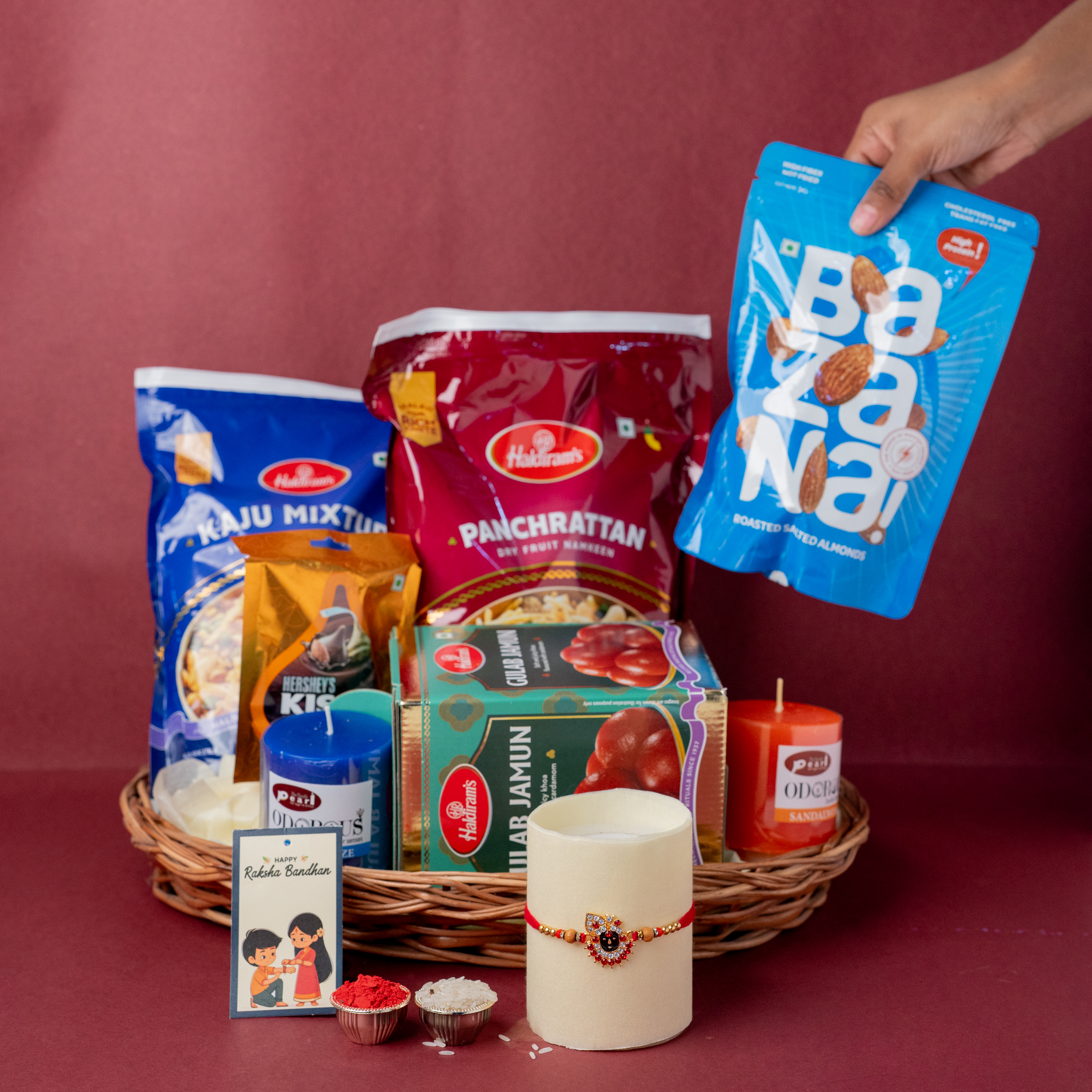 Krishna Rakhi & Basket Hamper Krishna Rakhi & Basket Hamper