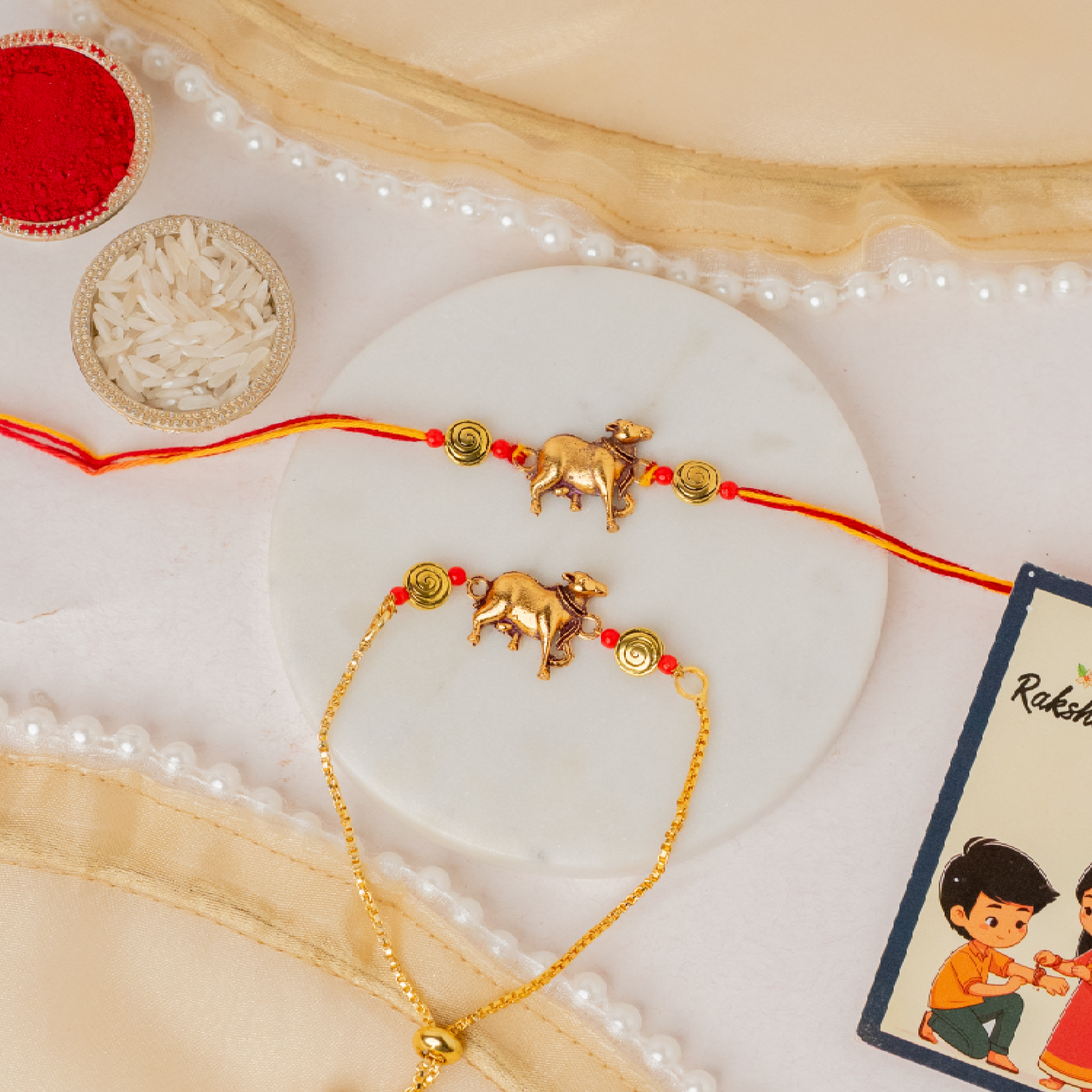 Sacred Cow Rakhi & Thaali