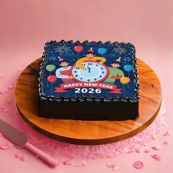 New Year Photo Cake New Year Photo Cake