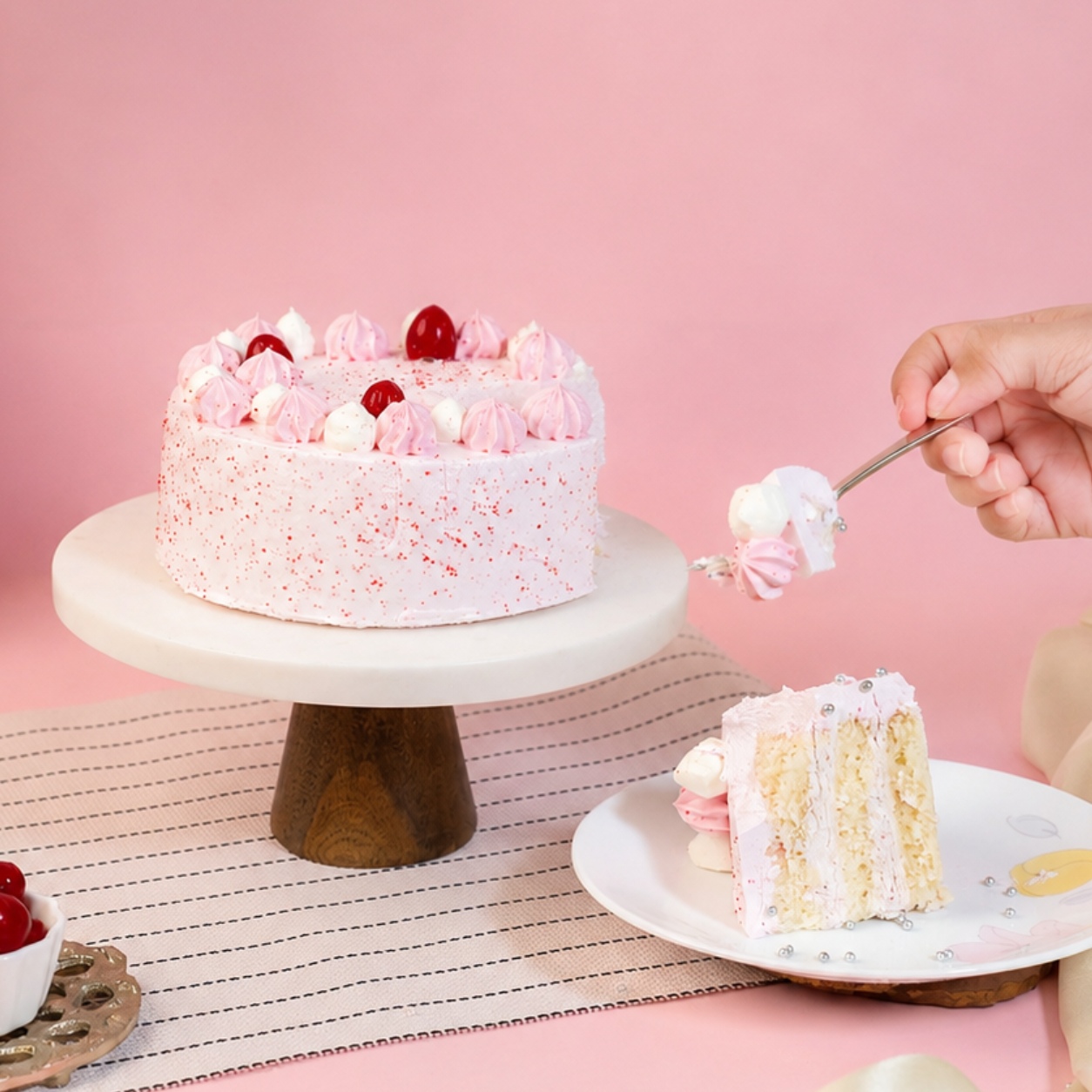 Pink Bliss Strawberry Cake