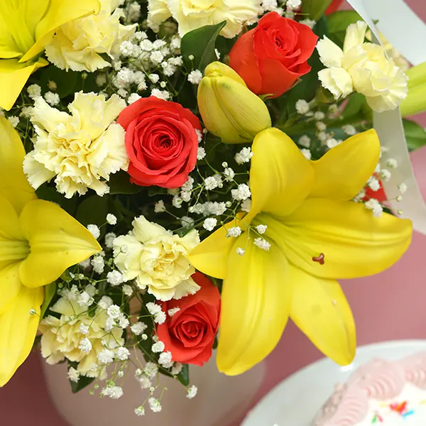 Charming Petals with Strawberry Sweetness