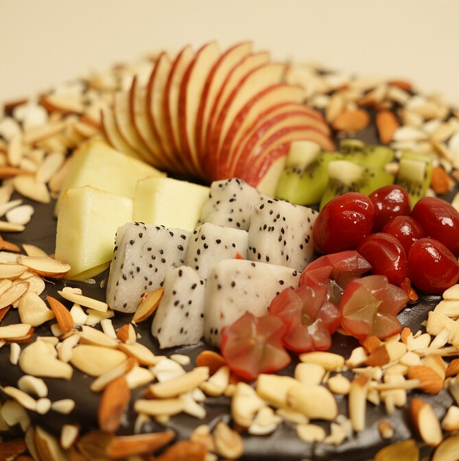 Fruit-Filled Choco Cake