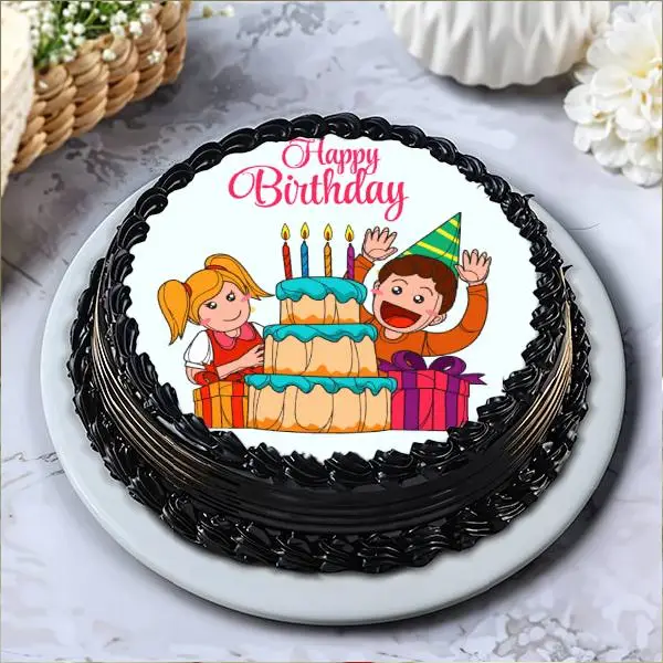 Happy Birthday Photo Cake