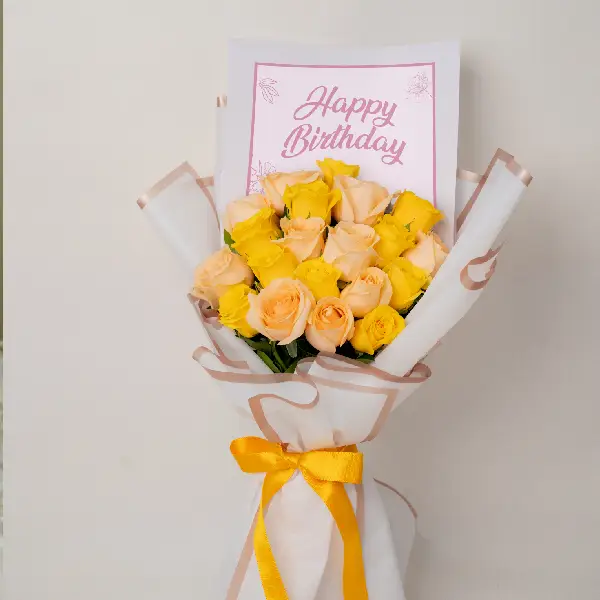 Sunny Birthday Rose Bouquet Sunny Birthday Rose Bouquet