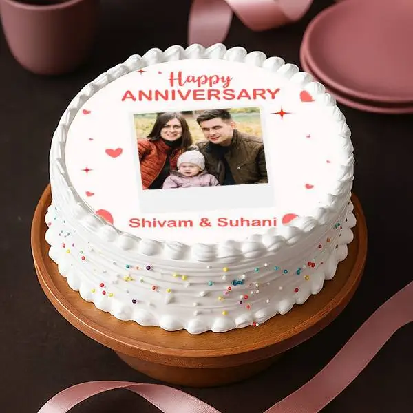 Personalize Anniversary Cake