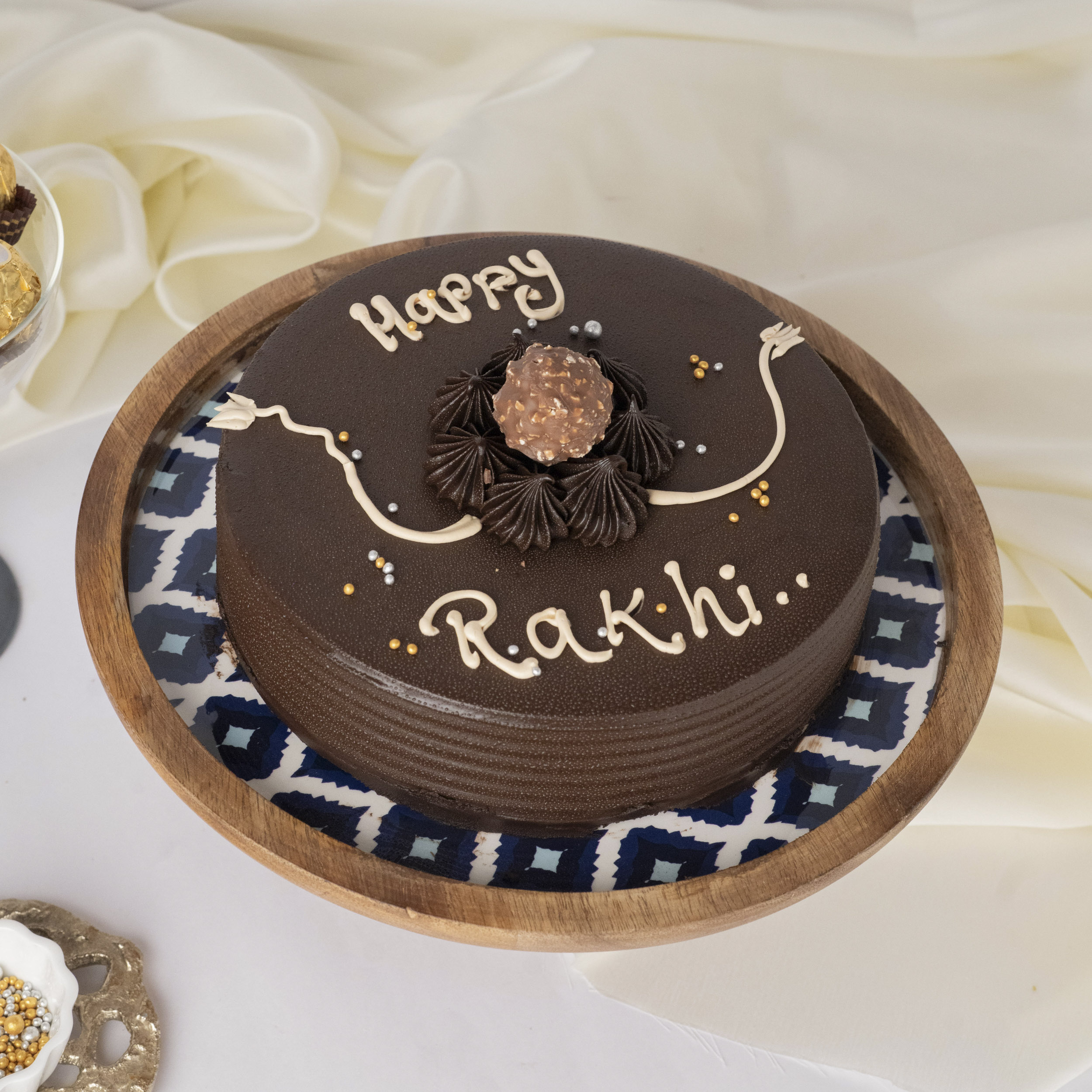 Sweet Bond Ferrero Rakhi Cake