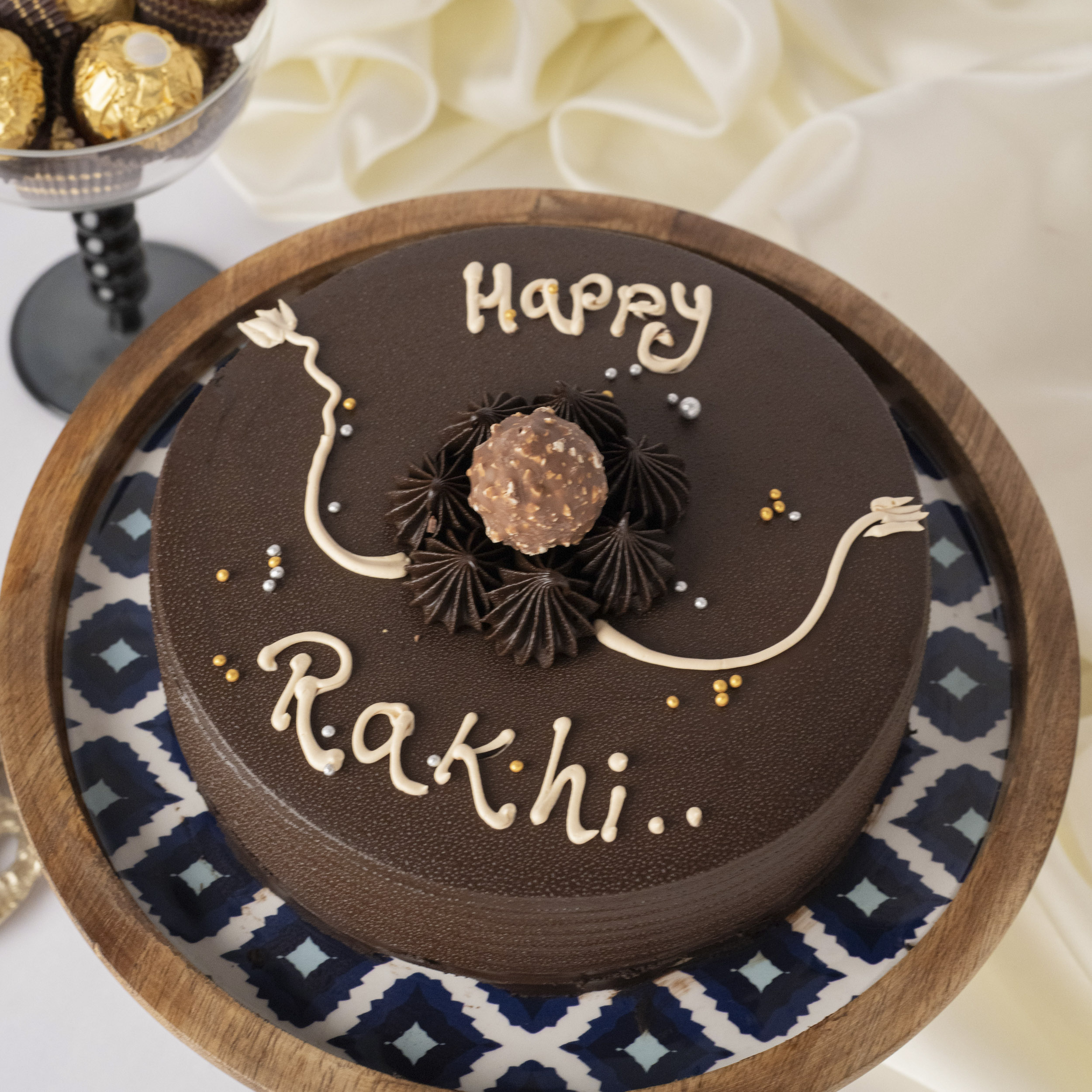 Sweet Bond Ferrero Rakhi Cake