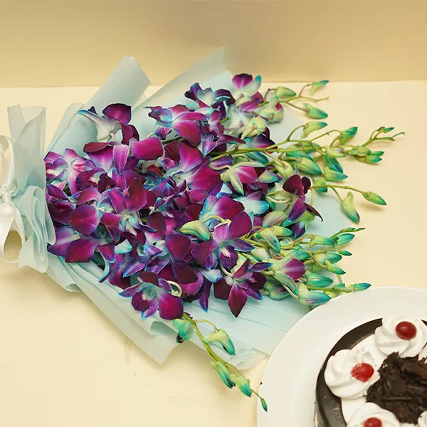 Orchids with Black Forest Cake