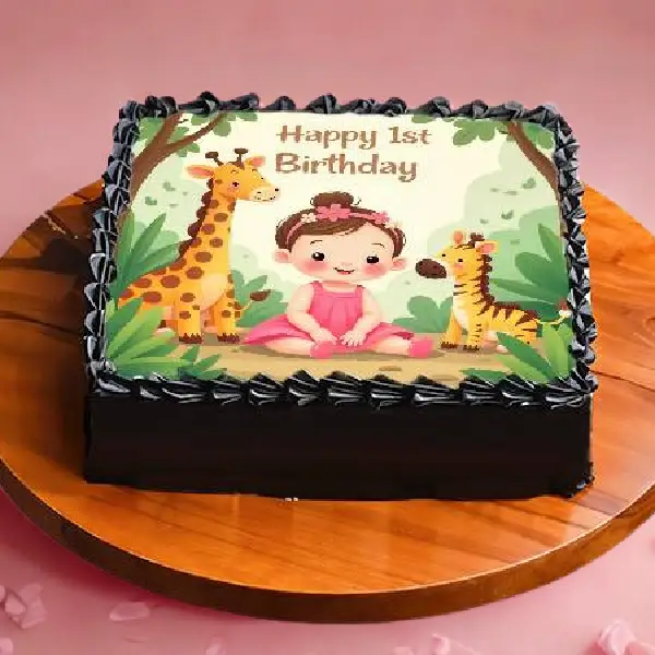 Jungle Safari Photo Cake