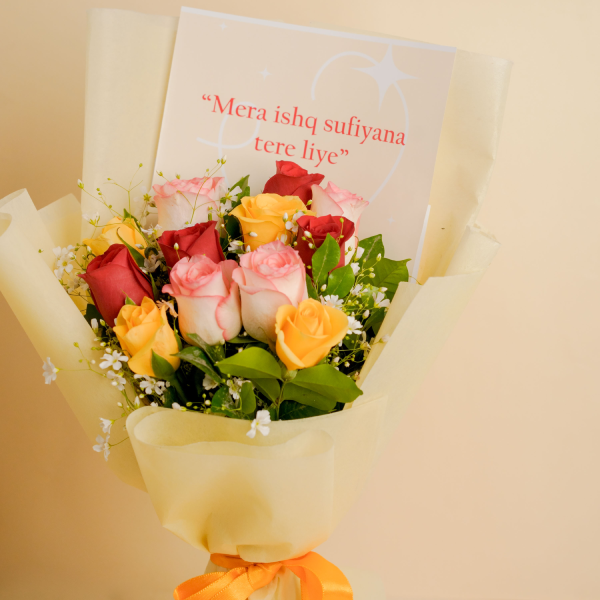Pastel Roses With Ferrero
