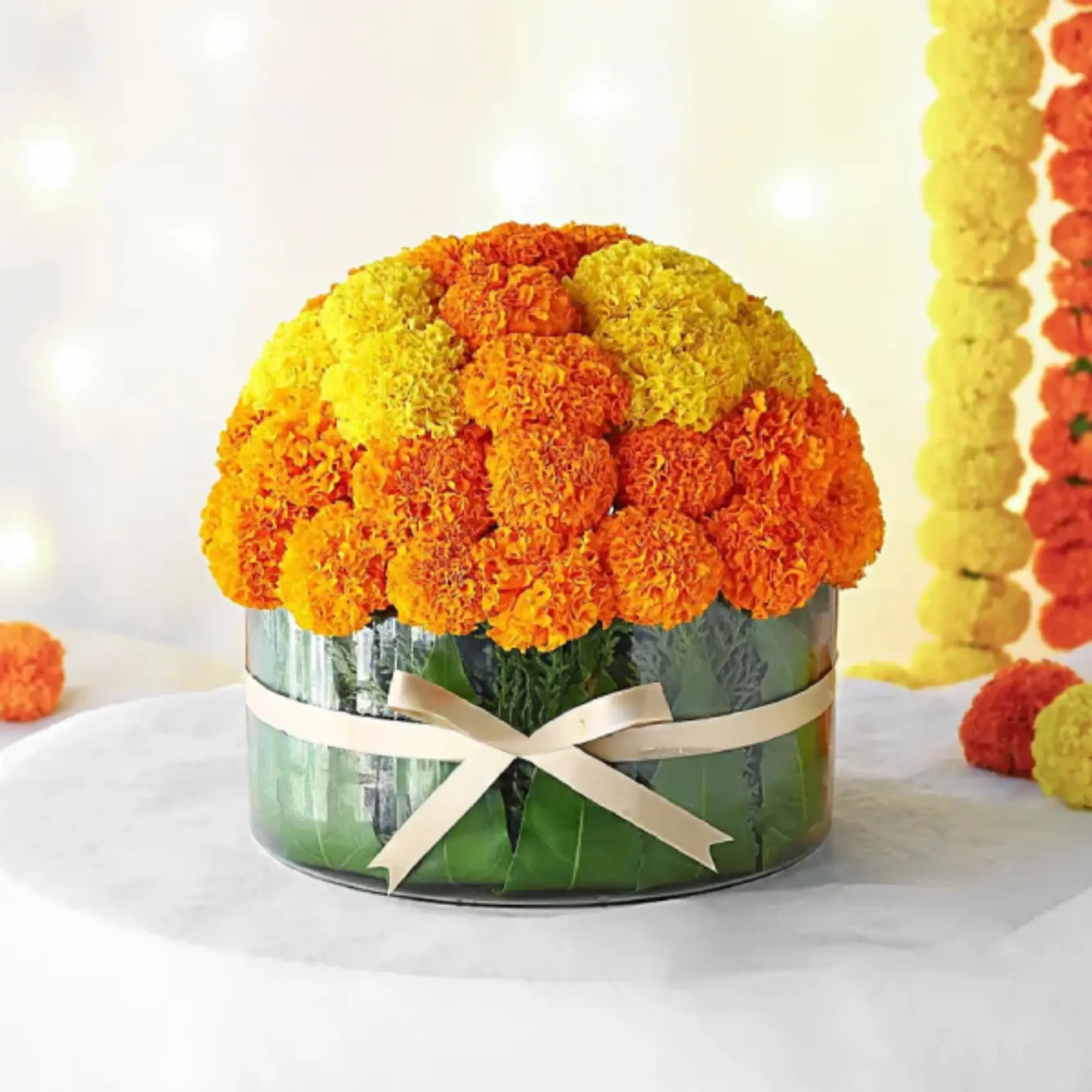 Decorative Marigold Vase Decorative Marigold Vase