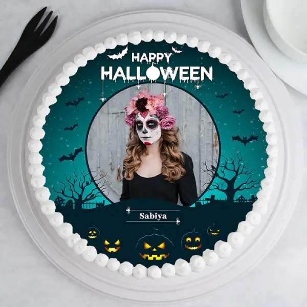 Halloween Photo Cake