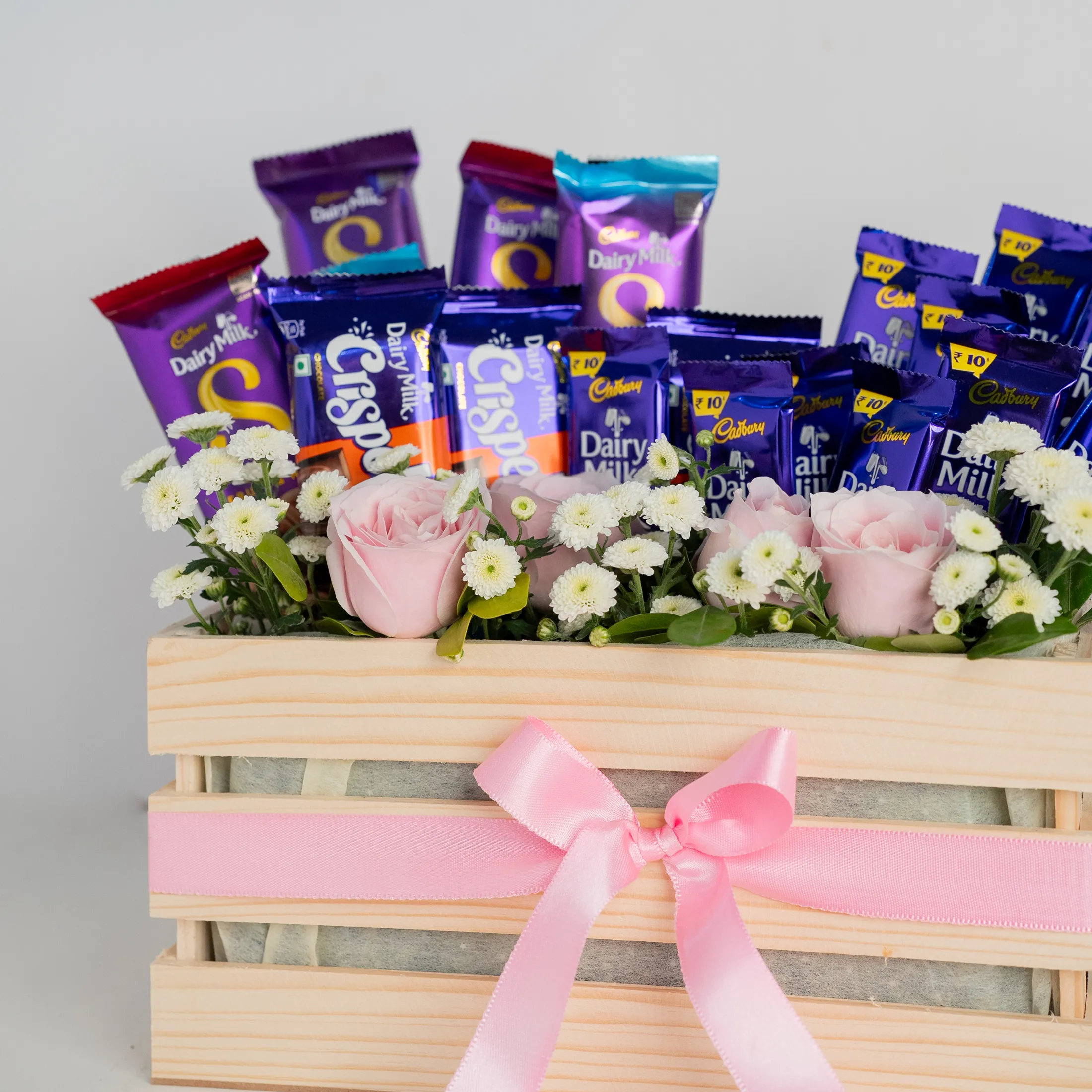Pink Choco Bloom Basket