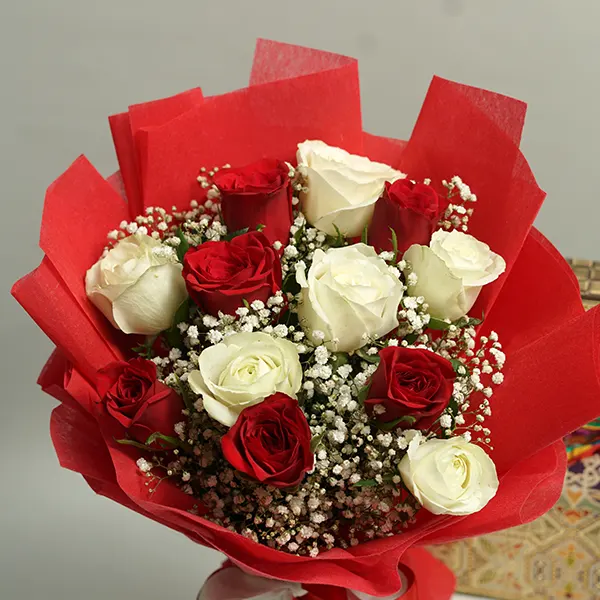Blooming Roses & Dry Fruits Treat
