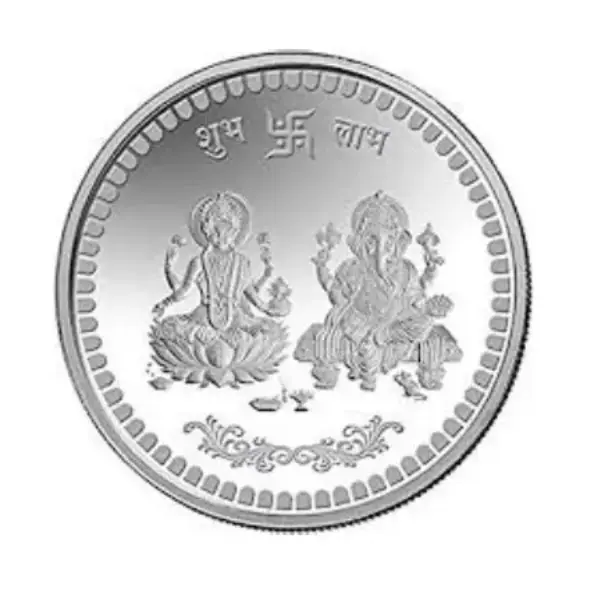 Laxmi Ganesha Silver Coin