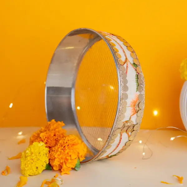 Grey Karwa Chauth Dryfruit Box