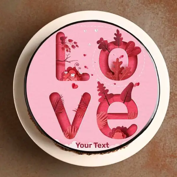 Anniversary  Love Theme Cake