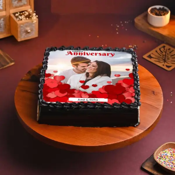Anniversary Photo Cake