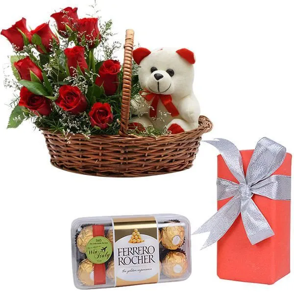 Cute Love with Ferrero Rocher 16 Pcs