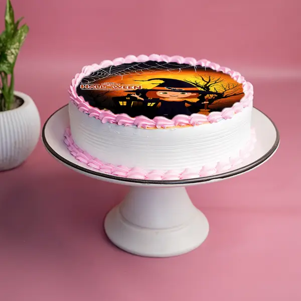 Witchful Halloween Photo Cake