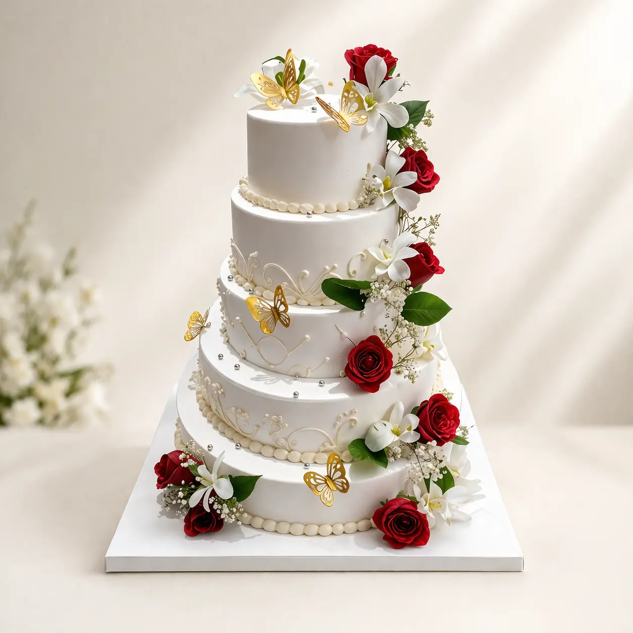 Five Tier Celebration Cake