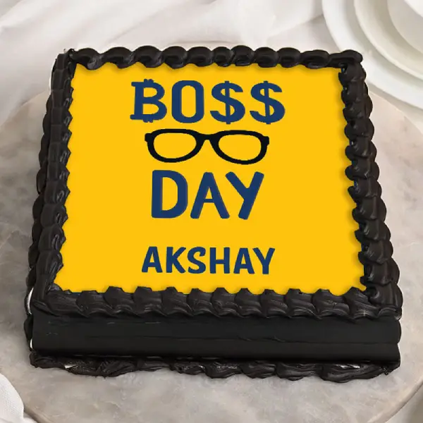 Boss Day Choco Cake