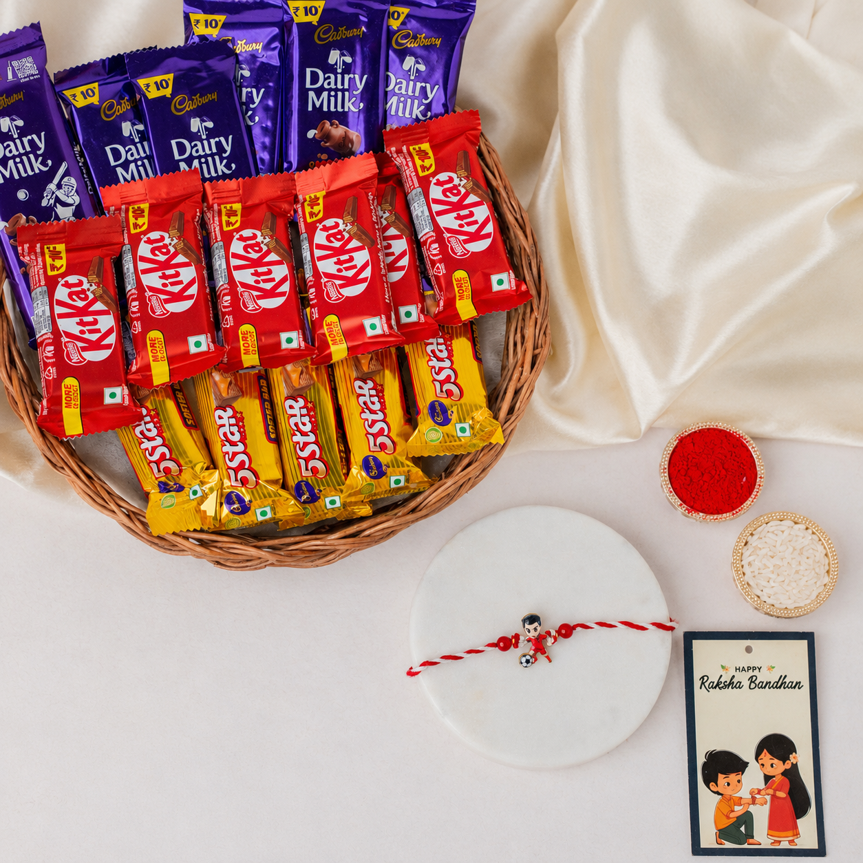 Kids Football Rakhi & Chocolates Kids Football Rakhi & Chocolates
