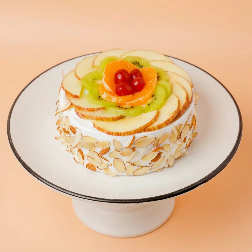 Fresh Fruit Cake Half Kg