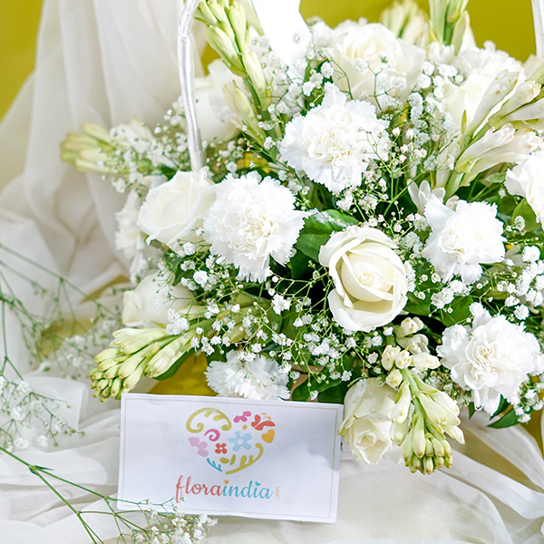 White Rose & Tuberose Basket