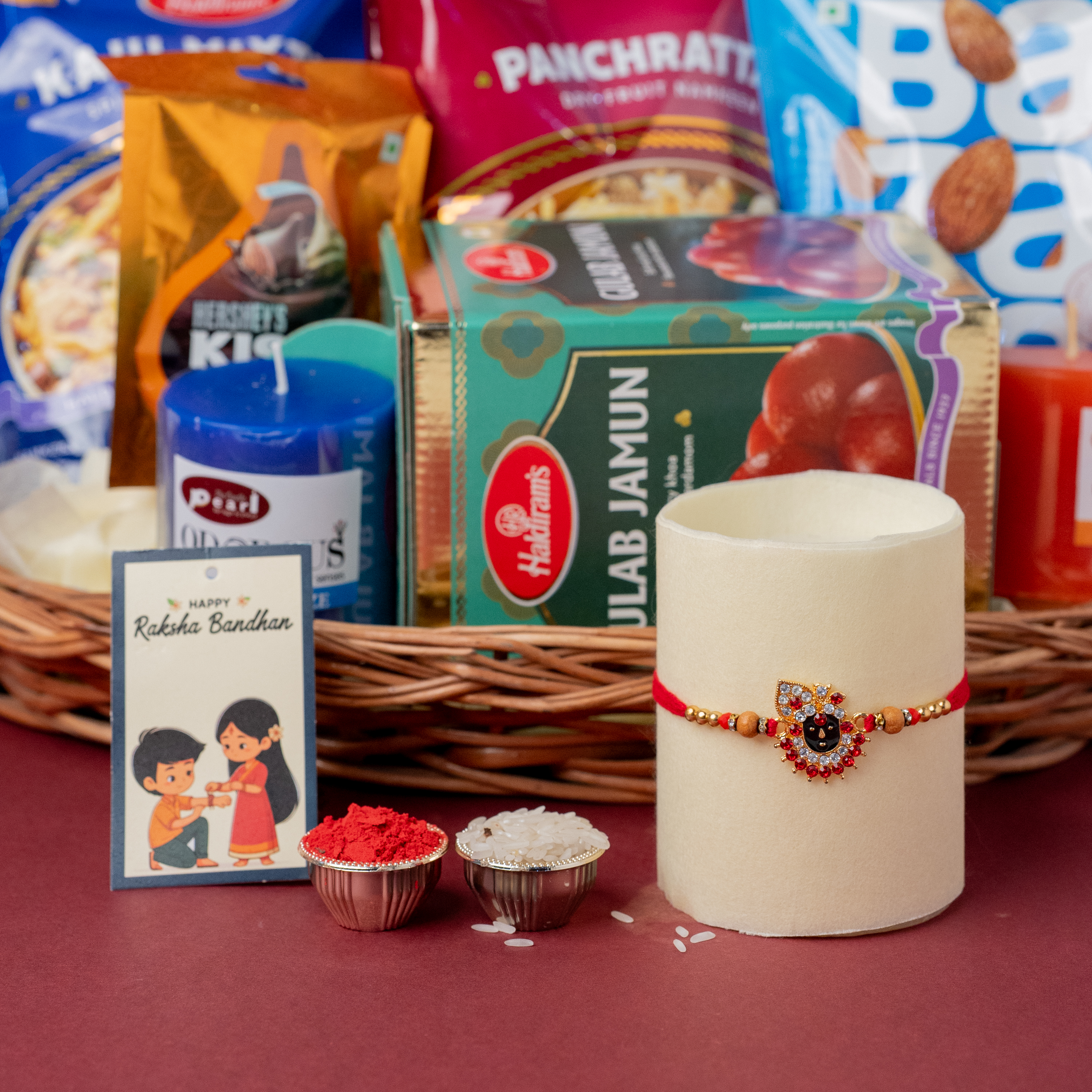 Krishna Rakhi & Basket Hamper