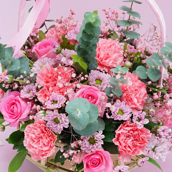 Blushing Pink Basket