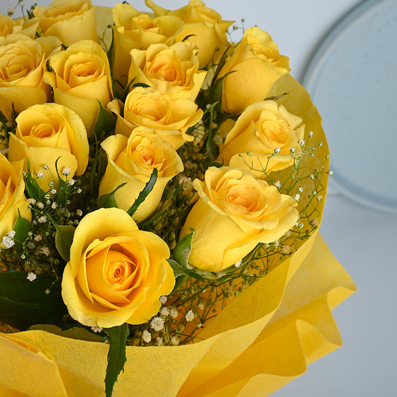 Radiant Yellow Roses