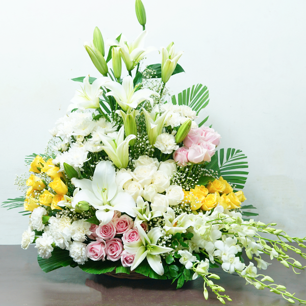 Sincere Sympathy Flower Basket