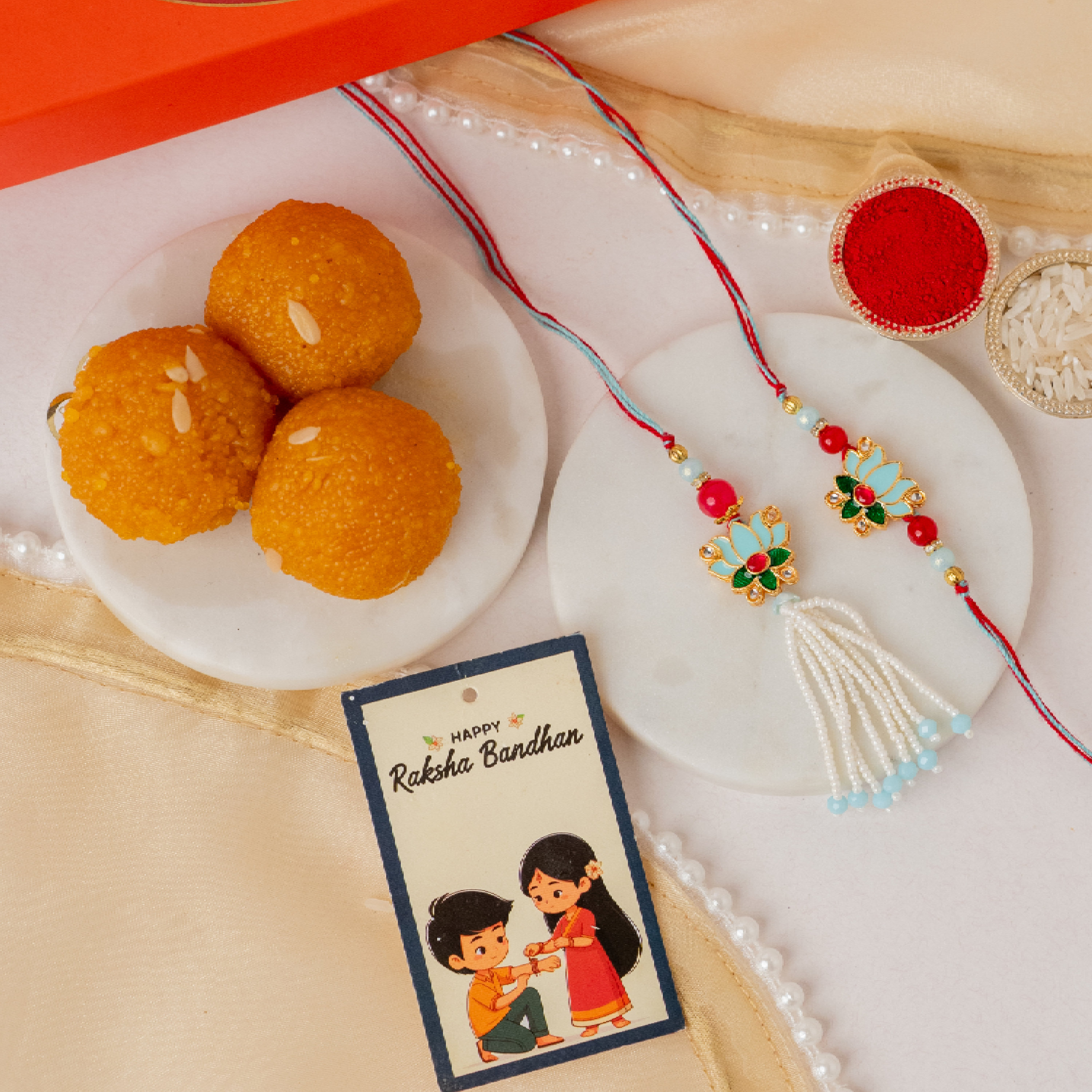 Lotus Lumba Set with Ladoo Lotus Lumba Set with Ladoo