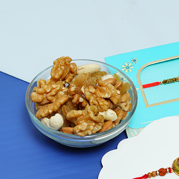 Meenakari Rakhi & Dry Fruits Mini