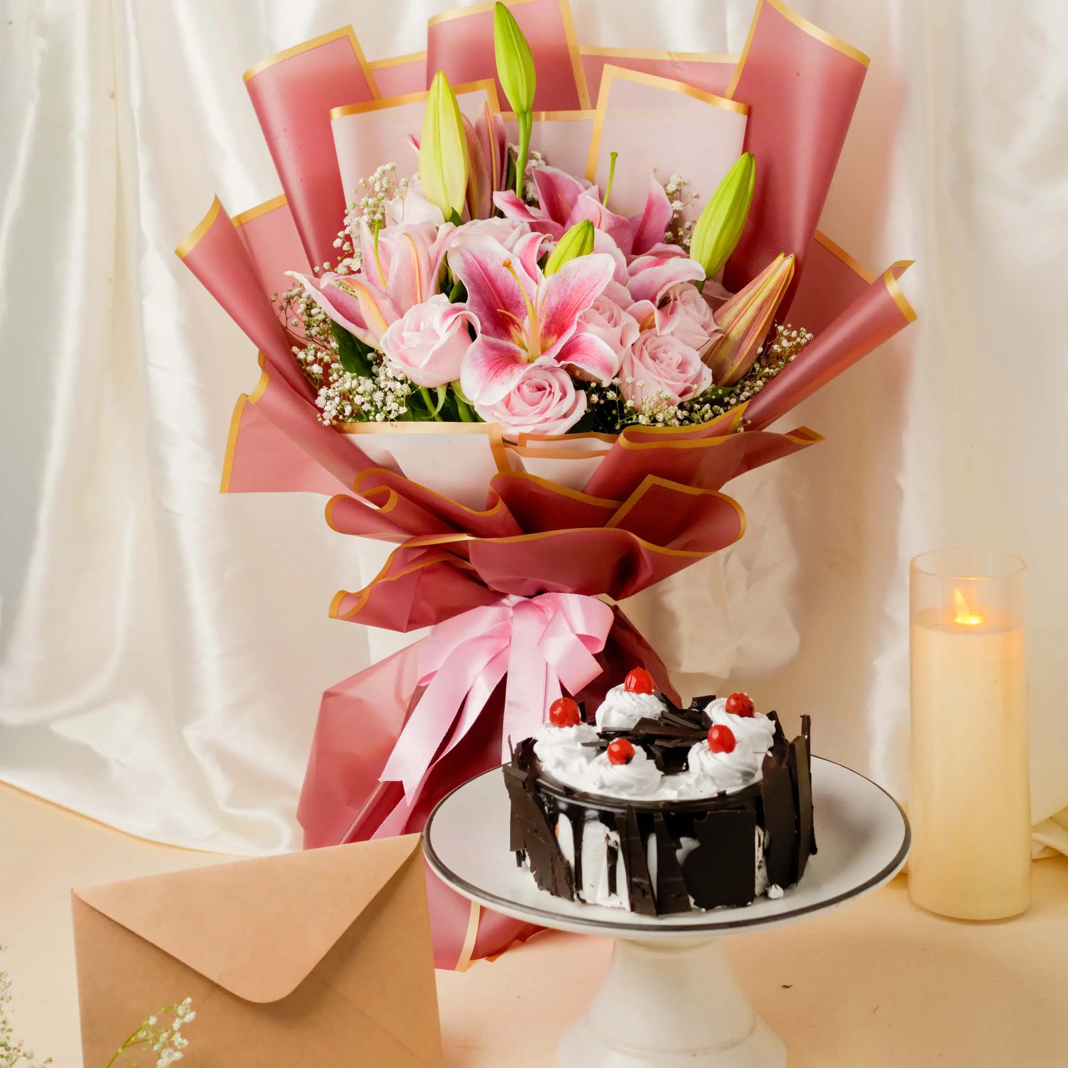 Pink Lily & Black Forest Duo