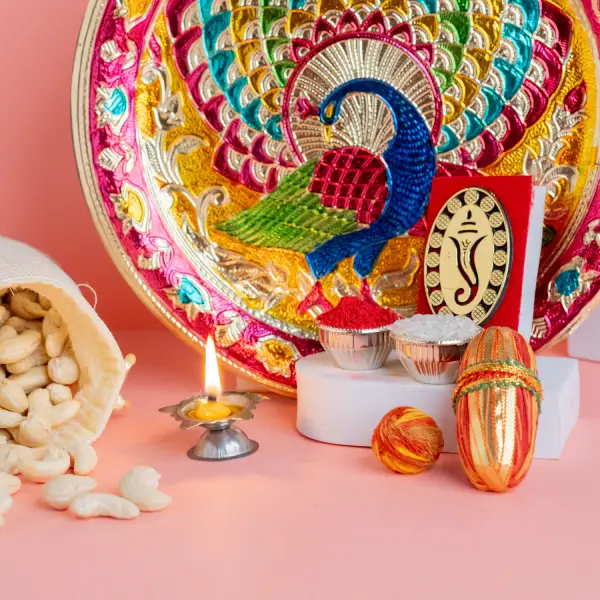 Peacock Thali Joy With Cashew