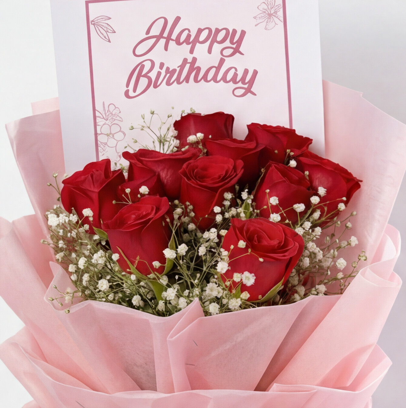 Red Rose Birthday Bouquet