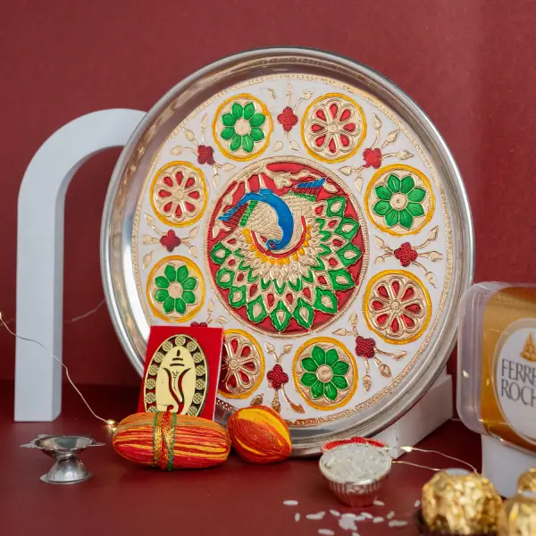 Bhai Dooj Festive Thali With Ferrero