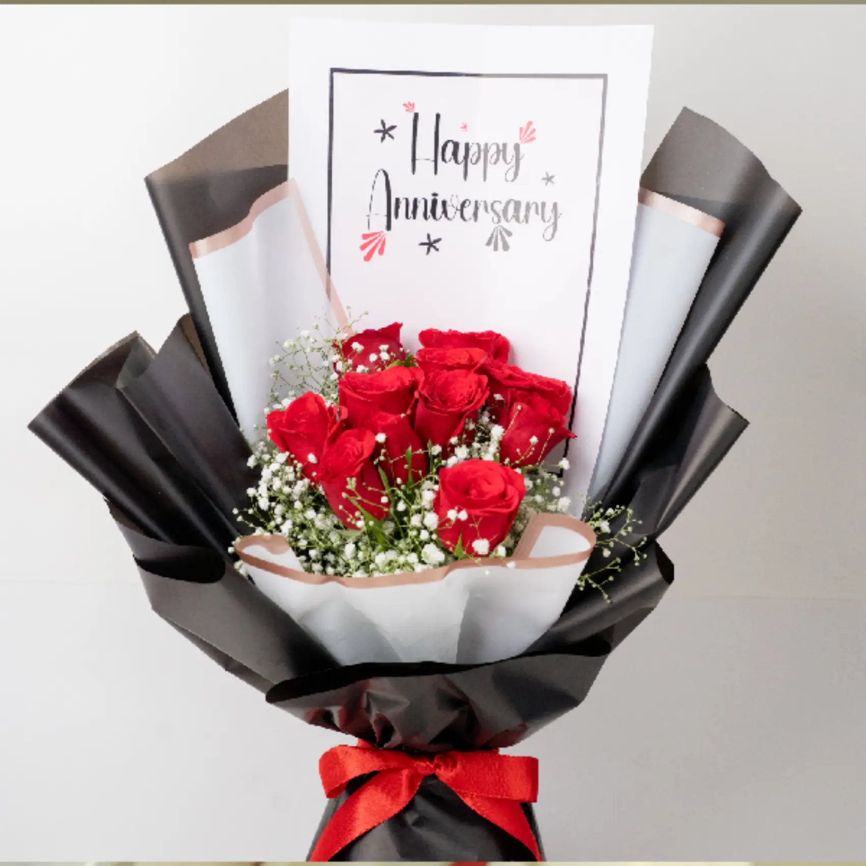 Heartfelt Anniversary Roses Bouquet