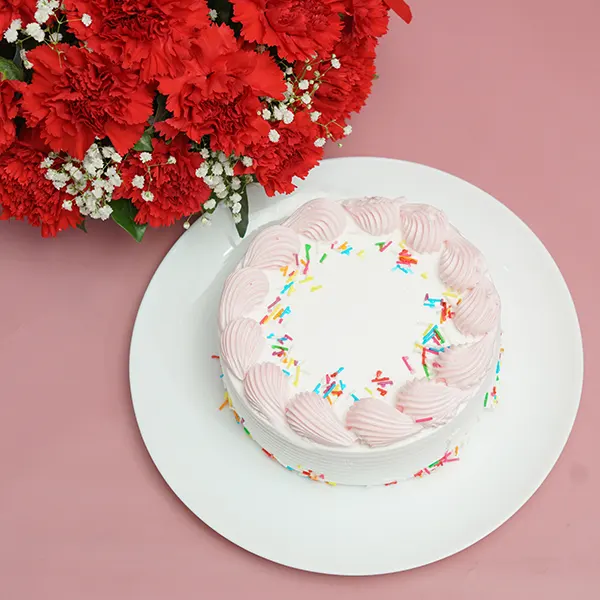 Carnation Basket & Berry Delight