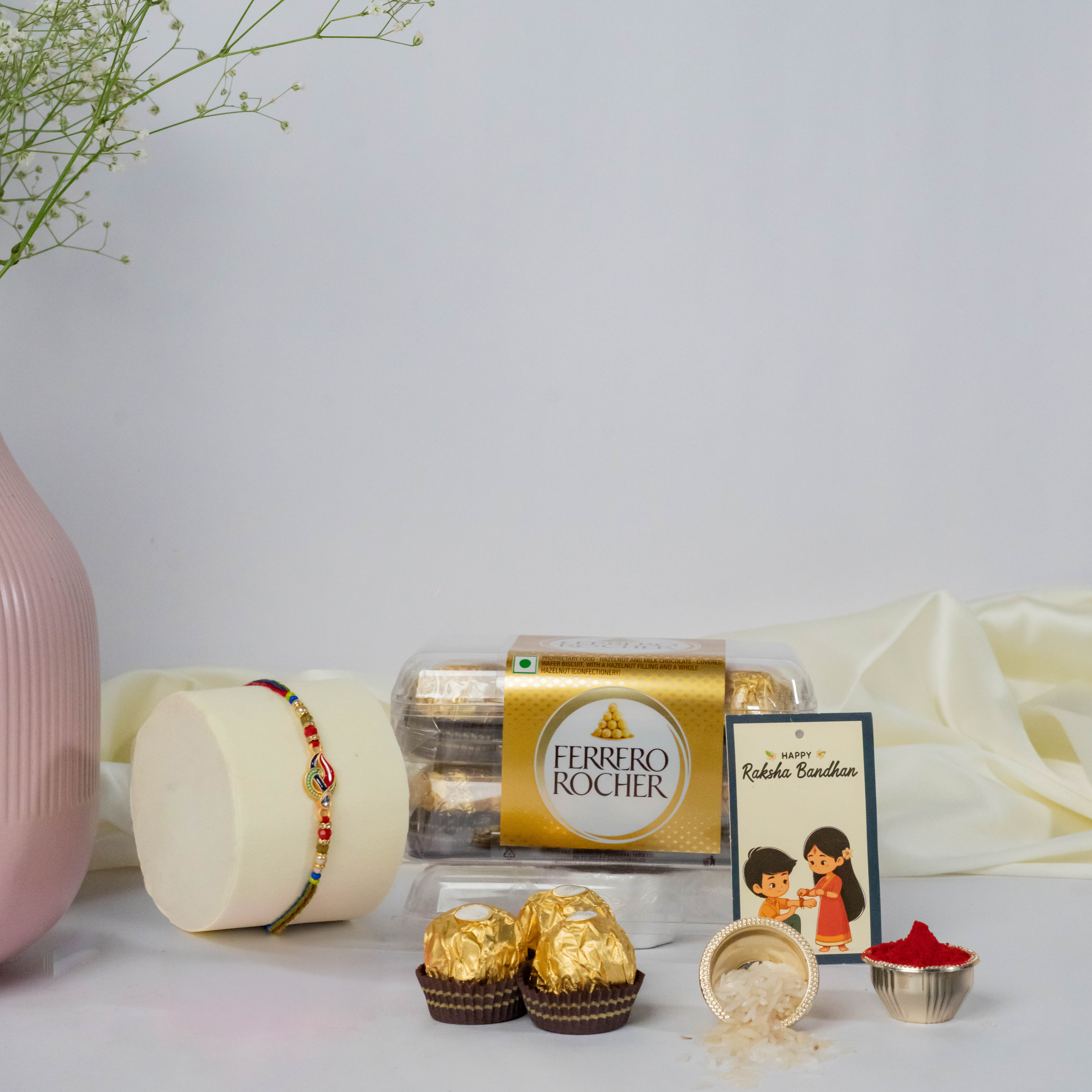 Shri Rakhi with Ferrero Rocher