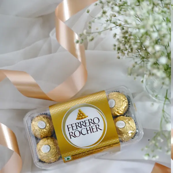 Om Rakhi with Ferrero Rocher Chocolate box