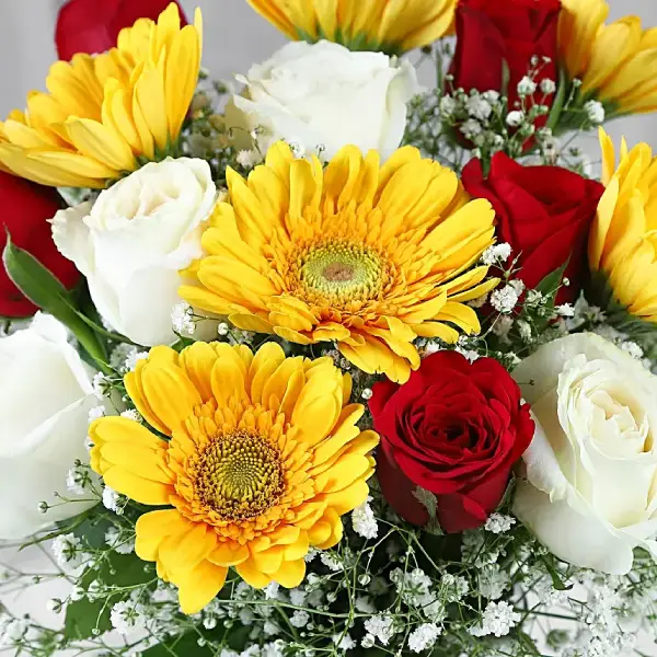 Radiant Gerbera & Rose Bouquet
